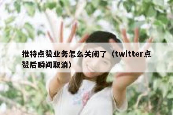 推特点赞业务怎么关闭了（twitter点赞后瞬间取消） 第1张