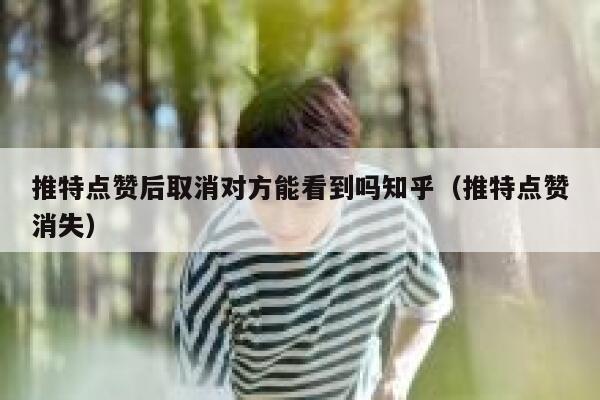 推特点赞后取消对方能看到吗知乎（推特点赞消失） 第1张
