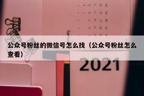 公众号粉丝的微信号怎么找（公众号粉丝怎么查看） 第1张