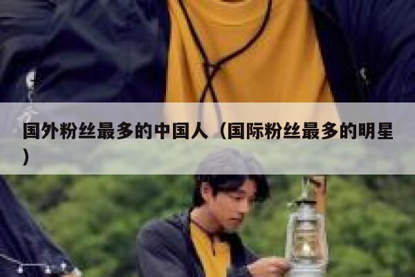 国外粉丝最多的中国人（国际粉丝最多的明星） 第1张