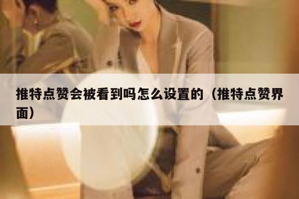 推特点赞会被看到吗怎么设置的（推特点赞界面） 第1张