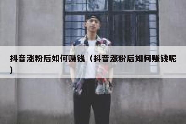 抖音涨粉后如何赚钱（抖音涨粉后如何赚钱呢） 第1张