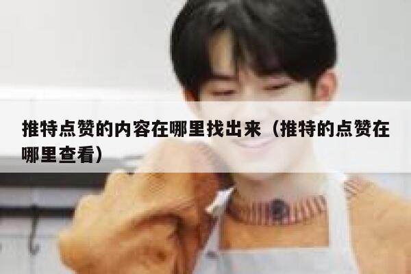 推特点赞的内容在哪里找出来（推特的点赞在哪里查看） 第1张