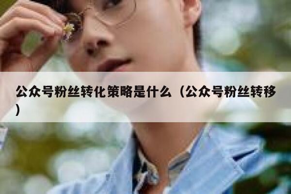 公众号粉丝转化策略是什么（公众号粉丝转移） 第1张