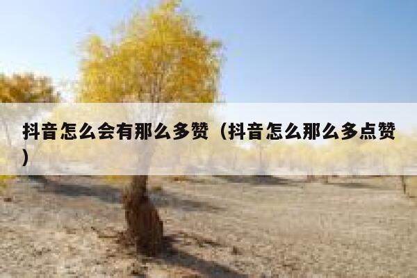 抖音怎么会有那么多赞（抖音怎么那么多点赞） 第1张