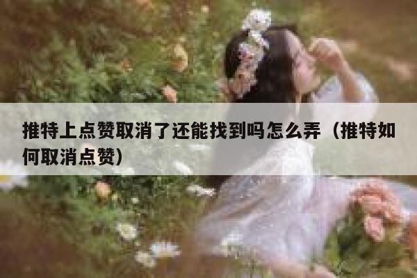 推特上点赞取消了还能找到吗怎么弄（推特如何取消点赞） 第1张