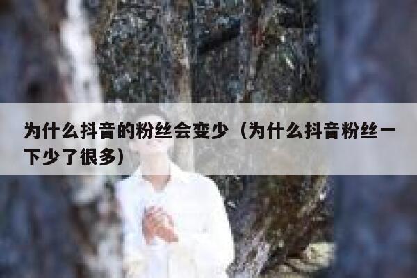 为什么抖音的粉丝会变少（为什么抖音粉丝一下少了很多） 第1张