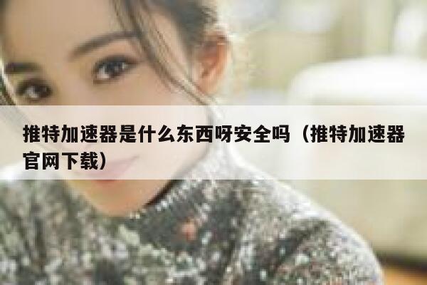 推特加速器是什么东西呀安全吗（推特加速器官网下载） 第1张