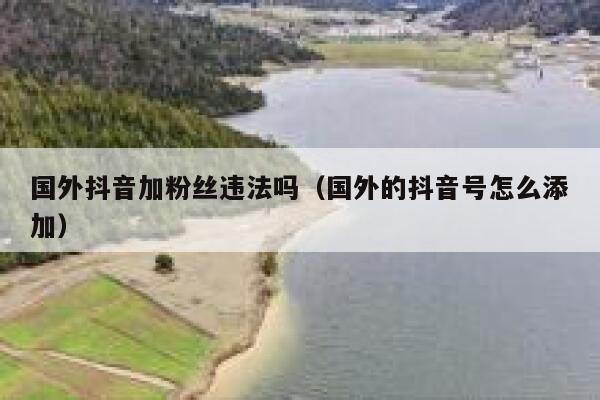 国外抖音加粉丝违法吗（国外的抖音号怎么添加） 第1张