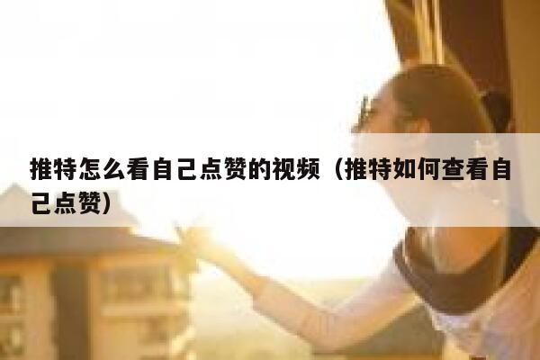 推特怎么看自己点赞的视频（推特如何查看自己点赞） 第1张