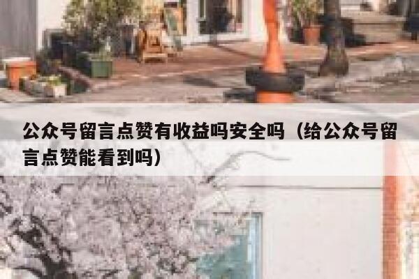 公众号留言点赞有收益吗安全吗（给公众号留言点赞能看到吗） 第1张
