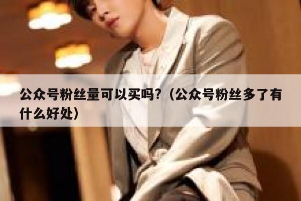 公众号粉丝量可以买吗?（公众号粉丝多了有什么好处） 第1张