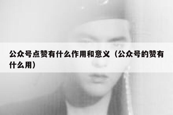 公众号点赞有什么作用和意义（公众号的赞有什么用） 第1张