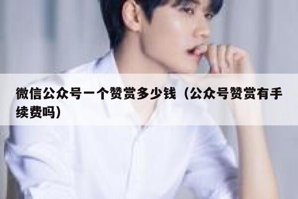 微信公众号一个赞赏多少钱（公众号赞赏有手续费吗） 第1张