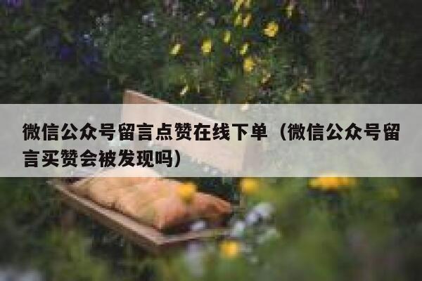 微信公众号留言点赞在线下单（微信公众号留言买赞会被发现吗） 第1张