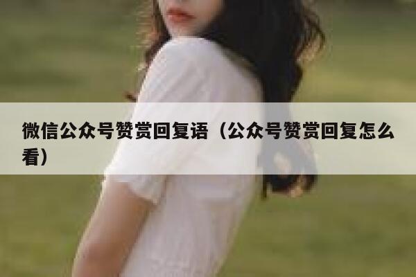 微信公众号赞赏回复语（公众号赞赏回复怎么看） 第1张