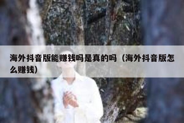 海外抖音版能赚钱吗是真的吗（海外抖音版怎么赚钱） 第1张