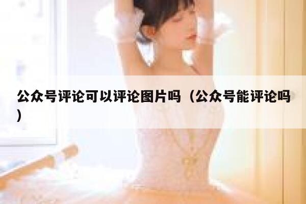 公众号评论可以评论图片吗（公众号能评论吗） 第1张