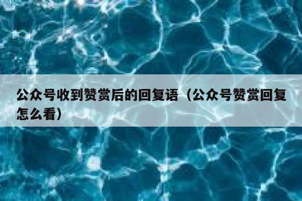 公众号收到赞赏后的回复语（公众号赞赏回复怎么看） 第1张