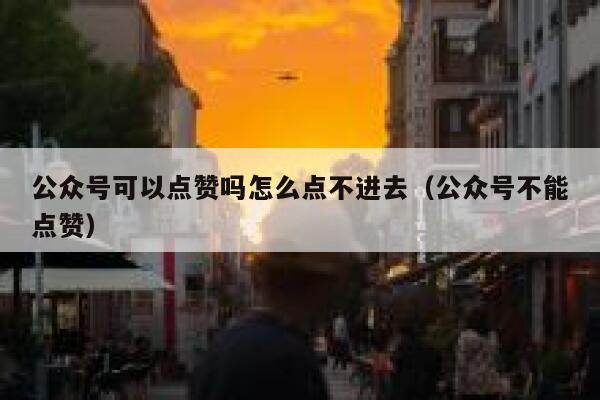 公众号可以点赞吗怎么点不进去（公众号不能点赞） 第1张