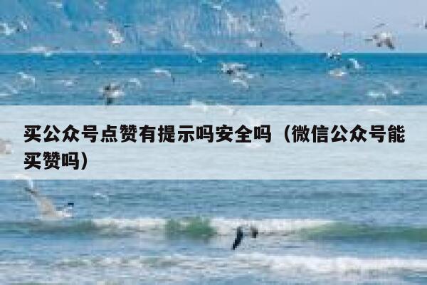 买公众号点赞有提示吗安全吗（微信公众号能买赞吗） 第1张
