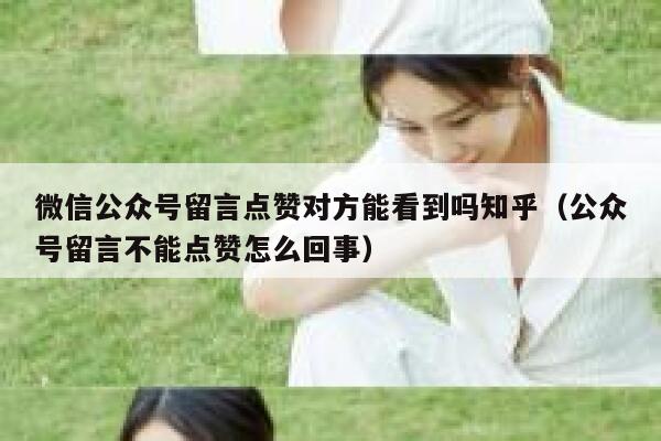 微信公众号留言点赞对方能看到吗知乎（公众号留言不能点赞怎么回事） 第1张