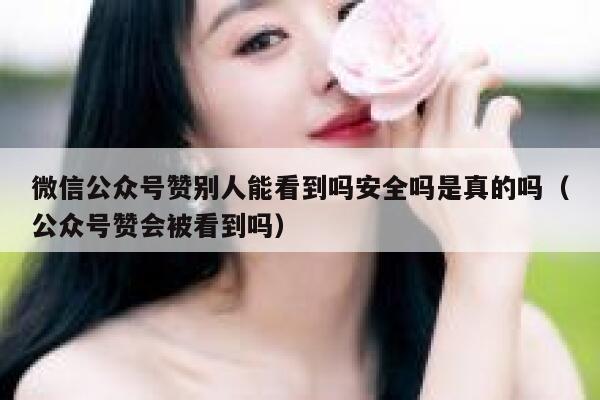 微信公众号赞别人能看到吗安全吗是真的吗（公众号赞会被看到吗） 第1张