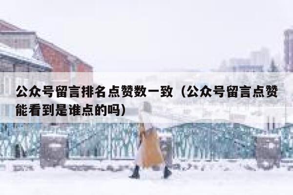 公众号留言排名点赞数一致（公众号留言点赞能看到是谁点的吗） 第1张