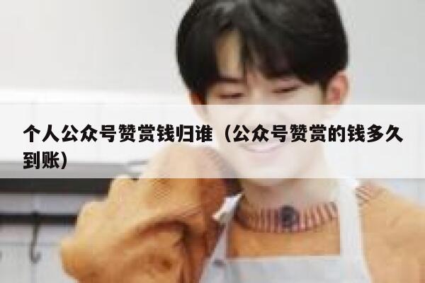 个人公众号赞赏钱归谁（公众号赞赏的钱多久到账） 第1张