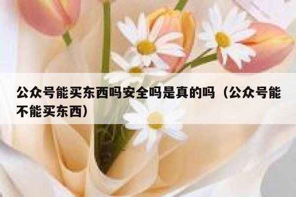 公众号能买东西吗安全吗是真的吗（公众号能不能买东西） 第1张