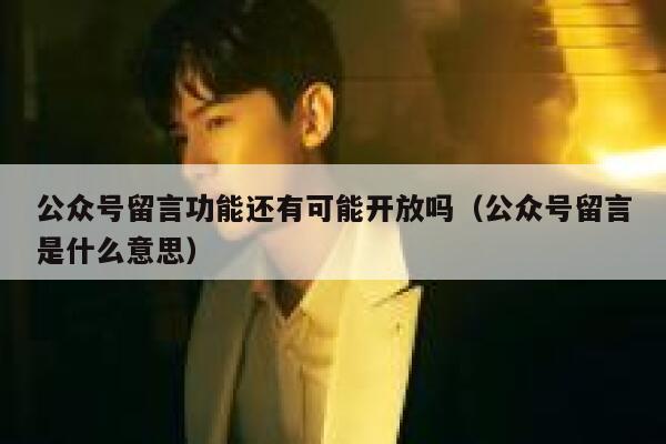 公众号留言功能还有可能开放吗(公众号留言是什么意思) 第1张 公众号留言功能还有可能开放吗(公众号留言是什么意思) 第1张