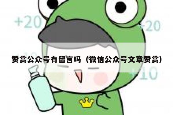 赞赏公众号有留言吗（微信公众号文章赞赏） 第1张