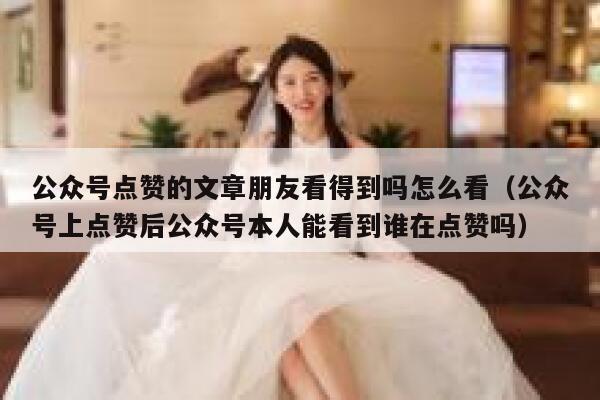 公众号点赞的文章朋友看得到吗怎么看（公众号上点赞后公众号本人能看到谁在点赞吗） 第1张