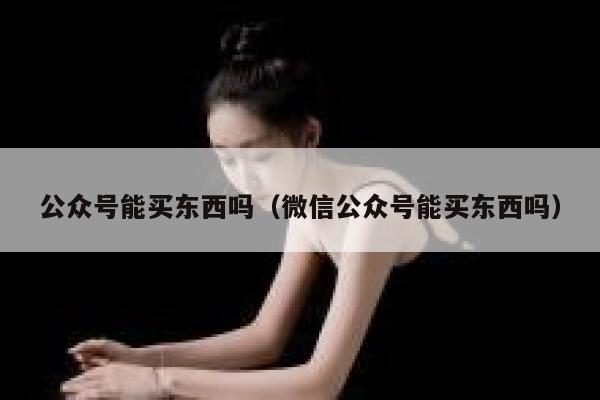 公众号能买东西吗(微信公众号能买东西吗) 第1张 公众号能买东西吗(微信公众号能买东西吗) 第1张