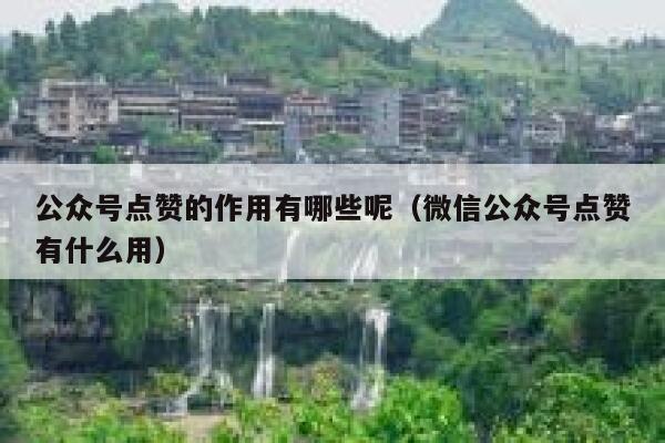 公众号点赞的作用有哪些呢（微信公众号点赞有什么用） 第1张