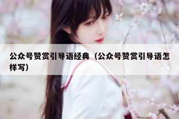 公众号赞赏引导语经典（公众号赞赏引导语怎样写） 第1张