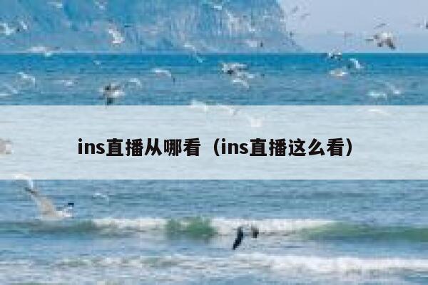 ins直播从哪看（ins直播这么看） 第1张
