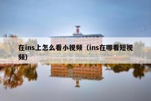 在ins上怎么看小视频（ins在哪看短视频） 第1张