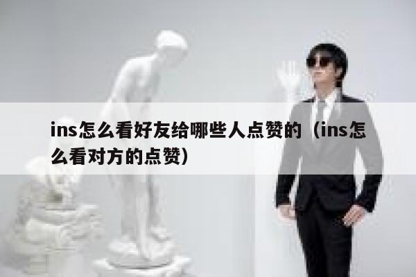 ins怎么看好友给哪些人点赞的（ins怎么看对方的点赞） 第1张