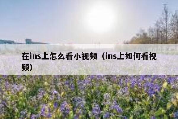 在ins上怎么看小视频（ins上如何看视频） 第1张