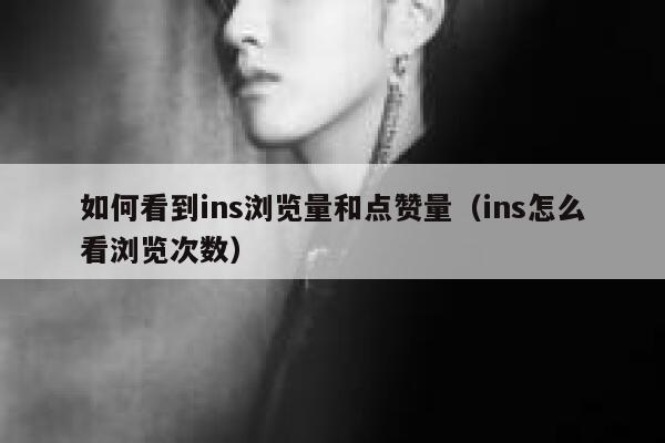如何看到ins浏览量和点赞量（ins怎么看浏览次数） 第1张