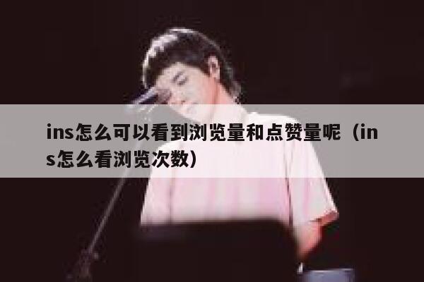 ins怎么可以看到浏览量和点赞量呢（ins怎么看浏览次数） 第1张