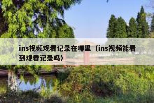 ins视频观看记录在哪里（ins视频能看到观看记录吗） 第1张