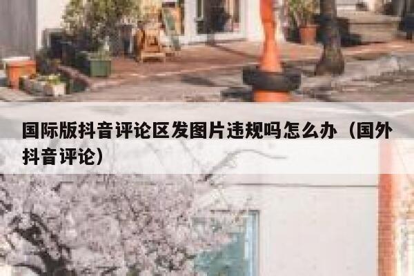 国际版抖音评论区发图片违规吗怎么办（国外抖音评论） 第1张