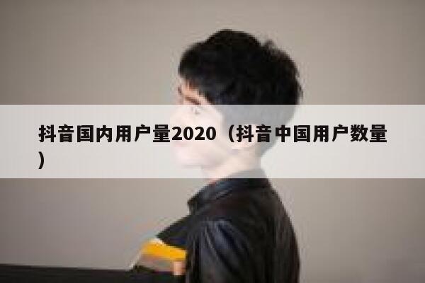 抖音国内用户量2020（抖音中国用户数量） 第1张