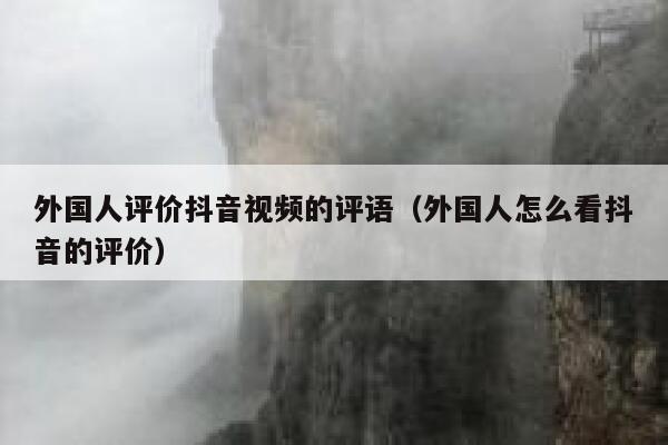 外国人评价抖音视频的评语（外国人怎么看抖音的评价） 第1张