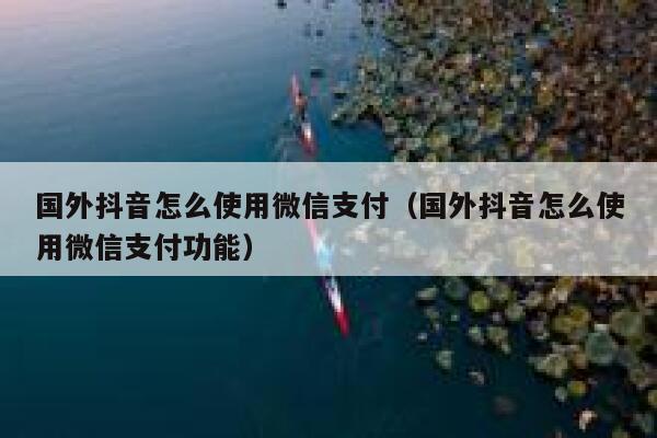 国外抖音怎么使用微信支付（国外抖音怎么使用微信支付功能） 第1张
