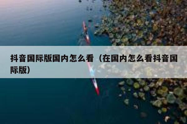 抖音国际版国内怎么看（在国内怎么看抖音国际版） 第1张