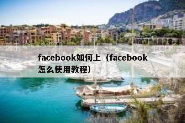 facebook如何上（facebook怎么使用教程） 第1张