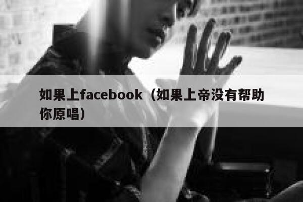如果上facebook（如果上帝没有帮助你原唱） 第1张